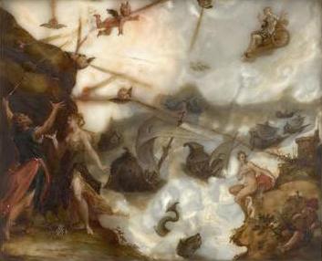 Hans von Aachen und auf der Reckseite die Entfesselung der Winde durch Aeolus oil painting image